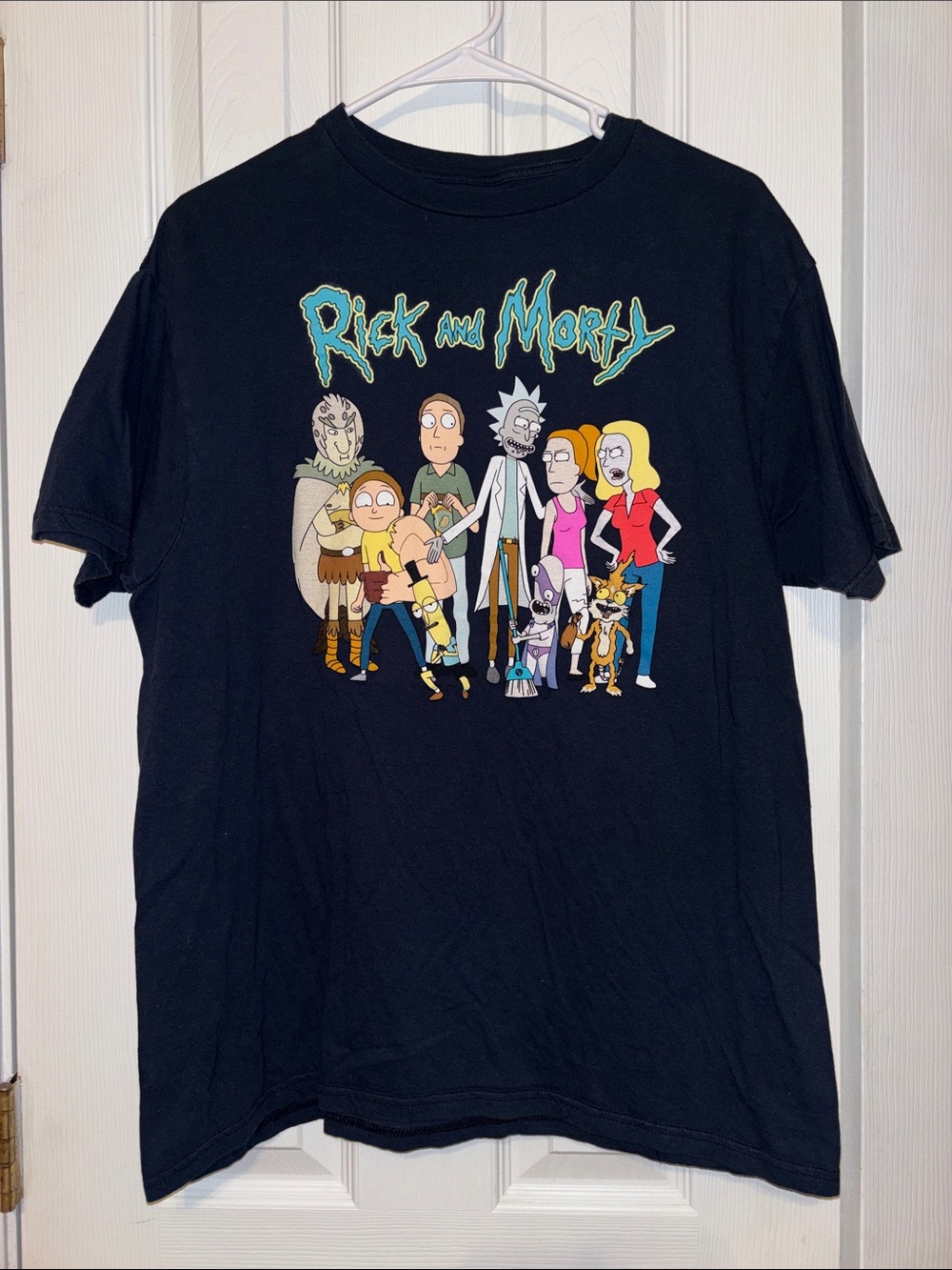Rick and Morty Men’s Navy Graphic Tee